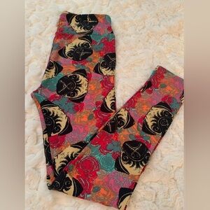 LuLaRoe Pug Print Leggings * One Size Fits Most * Hard to Find * EUC